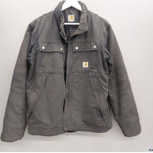 Carhartt Gray Canvas Work Field Jacket